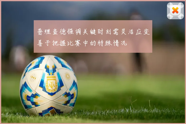 普理查德强调关键时刻需灵活应变善于把握比赛中的特殊情况
